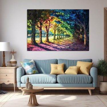 Colorful Painting of Trees